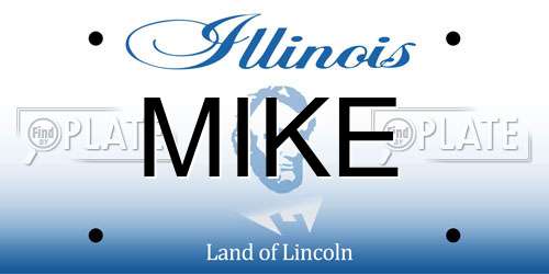 MIKE Illinois License Plate