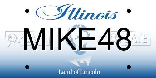 MIKE48 Illinois License Plate