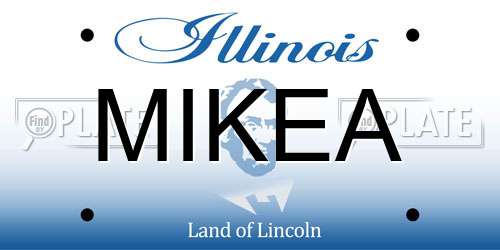 MIKEA Illinois License Plate