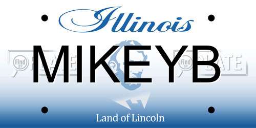 MIKEYB Illinois License Plate
