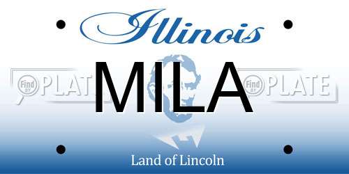 MILA Illinois License Plate