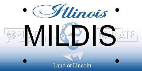MILDIS Illinois License Plate