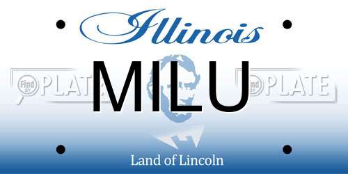 MILU Illinois License Plate