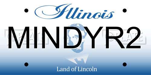 MINDYR2 Illinois License Plate