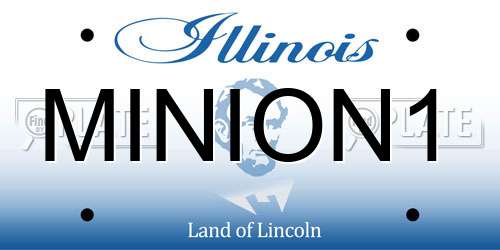 MINION1 Illinois License Plate