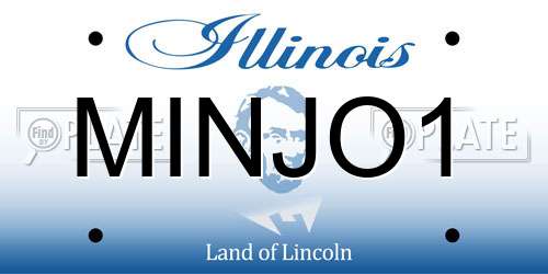 MINJO1 Illinois License Plate