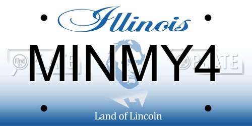 MINMY4 Illinois License Plate