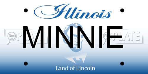 MINNIE Illinois License Plate