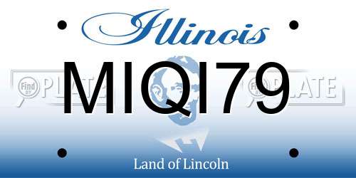 MIQI79 Illinois License Plate