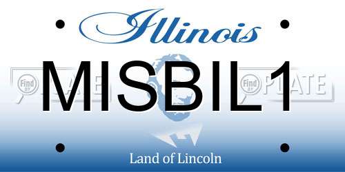 MISBIL1 Illinois License Plate