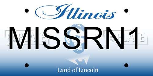 MISSRN1 Illinois License Plate