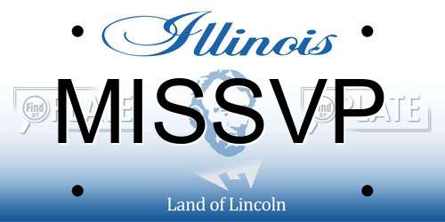 MISSVP Illinois License Plate