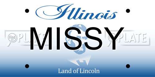 MISSY Illinois License Plate