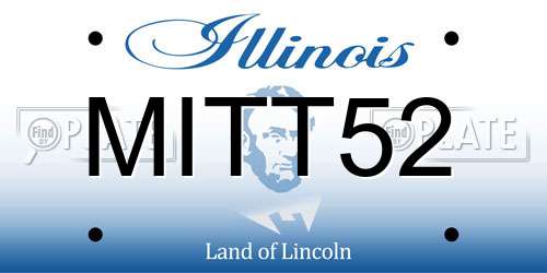 MITT52 Illinois License Plate