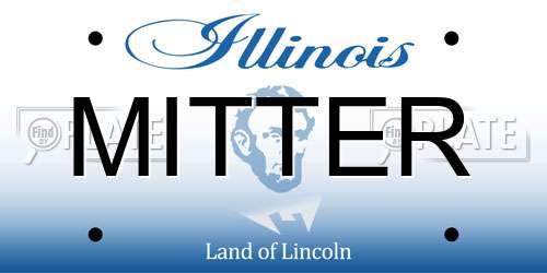 MITTER Illinois License Plate