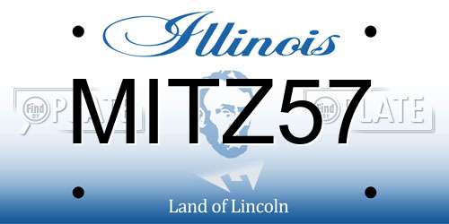 MITZ57 Illinois License Plate