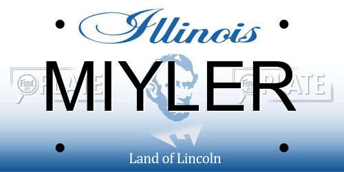 MIYLER Illinois License Plate