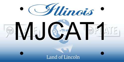 MJCAT1 Illinois License Plate