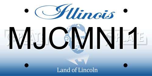 MJCMNI1 Illinois License Plate
