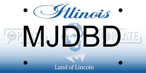 MJDBD Illinois License Plate