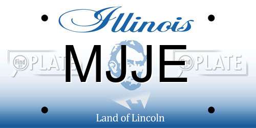 MJJE Illinois License Plate