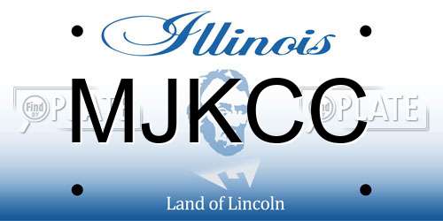 MJKCC Illinois License Plate