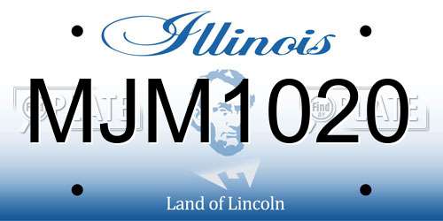 MJM1020 Illinois License Plate
