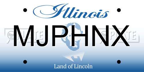 MJPHNX Illinois License Plate