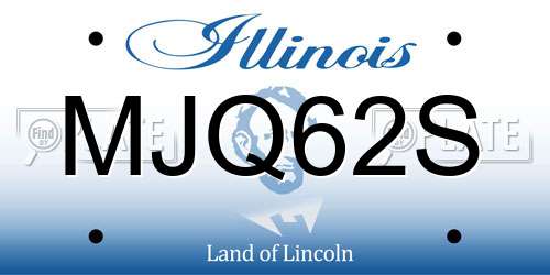 MJQ62S Illinois License Plate