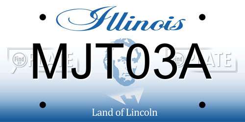 MJT03A Illinois License Plate
