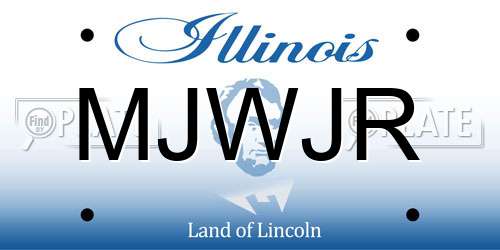 MJWJR Illinois License Plate