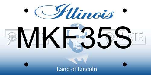 MKF35S Illinois License Plate