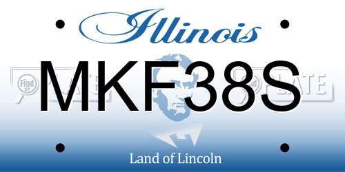 MKF38S Illinois License Plate