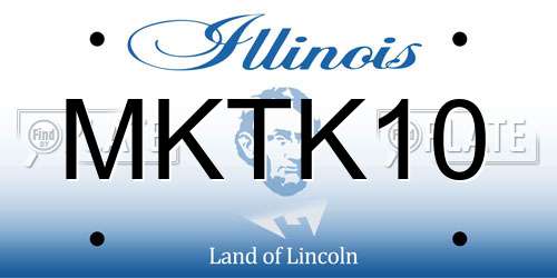 MKTK10 Illinois License Plate