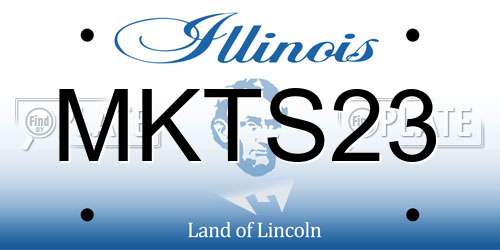 MKTS23 Illinois License Plate