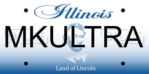 MKULTRA Illinois License Plate