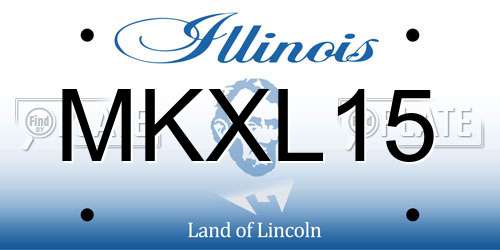 MKXL15 Illinois License Plate