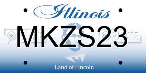 MKZS23 Illinois License Plate