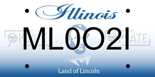 ML0O2I Illinois License Plate