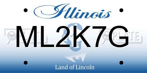 ML2K7G Illinois License Plate
