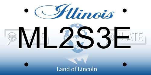 ML2S3E Illinois License Plate