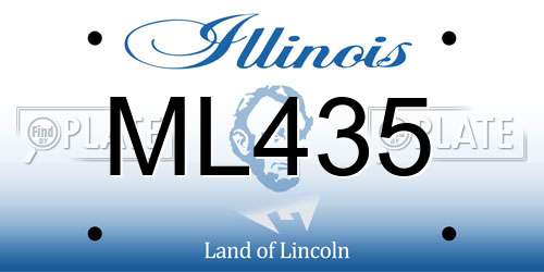 ML435 Illinois License Plate