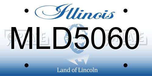 MLD5060 Illinois License Plate
