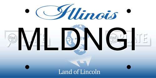 MLDNGI Illinois License Plate