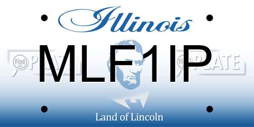 MLF1IP Illinois License Plate