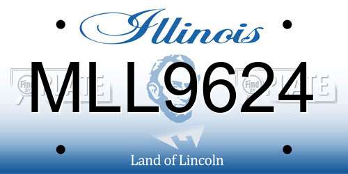 MLL9624 Illinois License Plate
