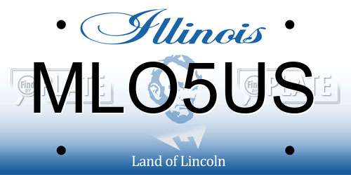 MLO5US Illinois License Plate