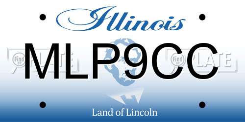 MLP9CC Illinois License Plate