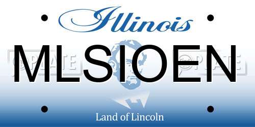 MLSIOEN Illinois License Plate