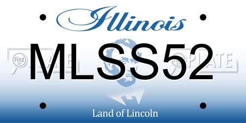 MLSS52 Illinois License Plate
